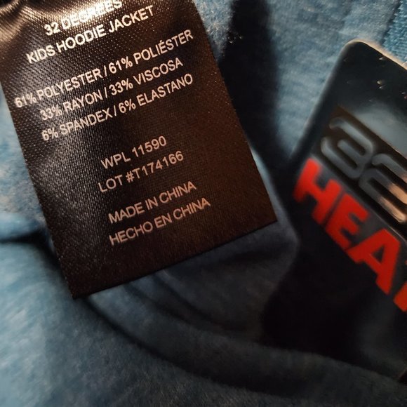 Youth Large (14-16) 32 Degrees Heat Full Zip Hooded Track Jacket - Picture 10 of 11